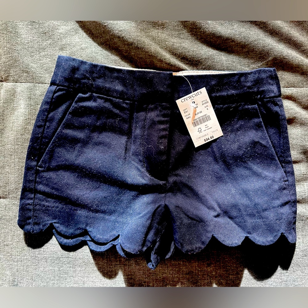 NWT JCrew scalloped edge shorts